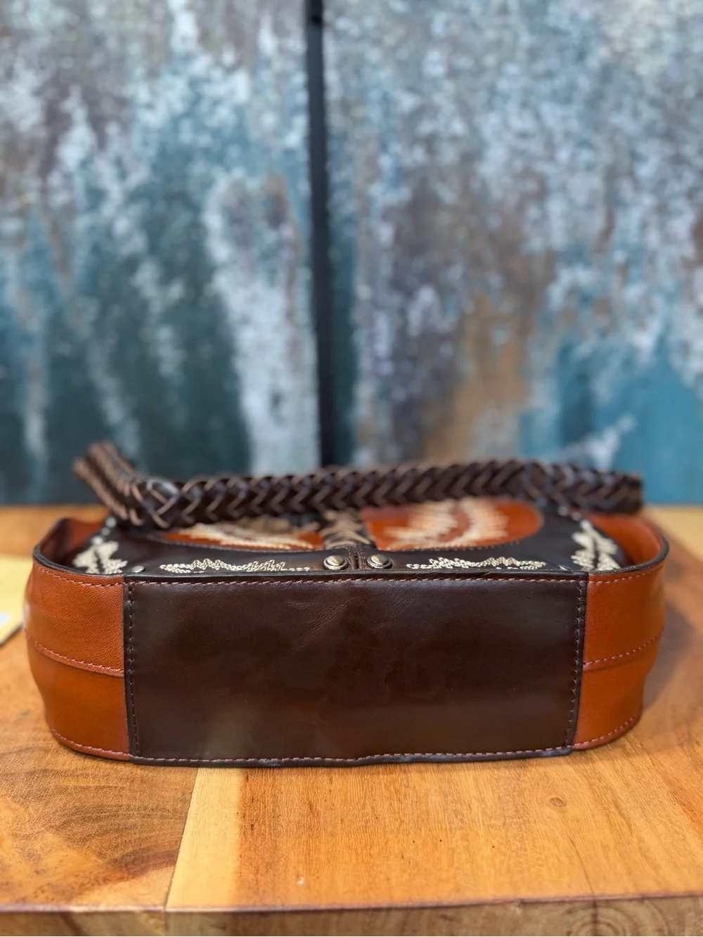 Patricia Nash Western 2010s Montana Camille Leather Hobo Crossbody